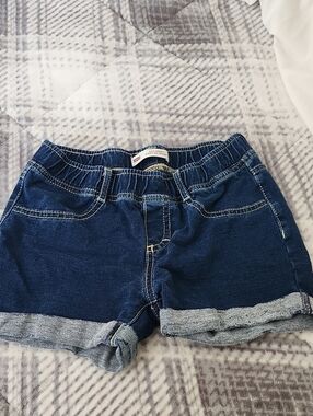 Levi's Navy Blue Knit Shorts with Contrast Stitching
